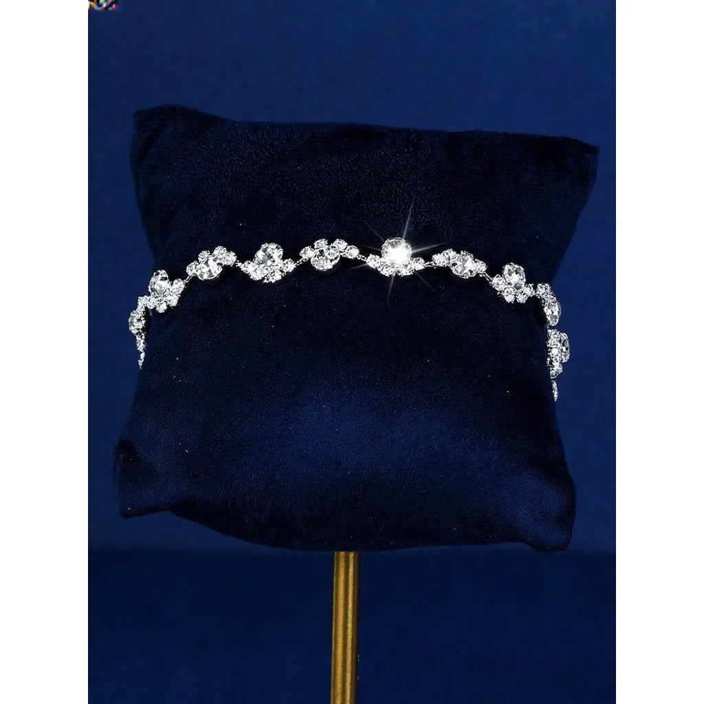 Conjunto Completo de Joias Femininas - Colar, Brincos, Pulseira e Anel em Liga - Ideal para Casamentos e Festas